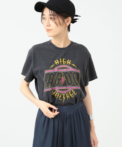 Ray BEAMS（レイビームス）の「GOOD SPEED / ACDC Higt Voltage Tシャツ（Tシャツ/カットソー・レディース・ブラック・ONE SIZE）」の4枚目の写真