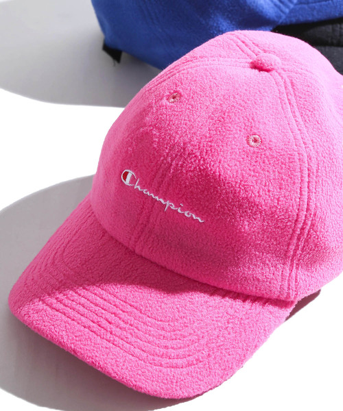 Champion（チャンピオン）の「∴WEGO/Champion別注フリースキャップ（キャップ・メンズ・ブラック/ピンク/ブルー・FREE）」の3枚目の写真