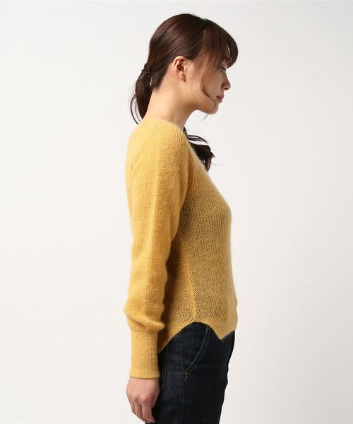 RIVE DROITE（リヴドロワ）の「モヘヤラメVネックニット（ニット/セーター・レディース・イエロー/グリーン・FREE）」の4枚目の写真