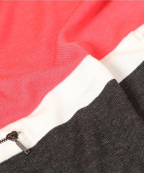 INTERPLANET WINGS(インタープラネットウィング)の「バイカラーファスナーPK付ニットワンピース(ワンピース・レディース・ブラック/ベージュ/ブラック系その他/ブルー系その他/ボルドー/ピンク/マスタード・FREE)」の18枚目の写真