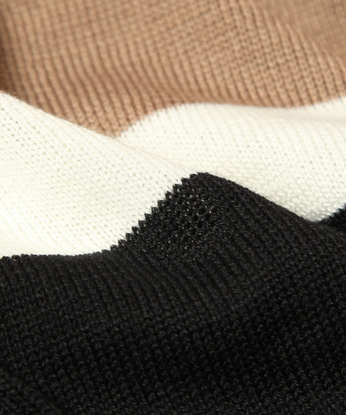 INTERPLANET WINGS(インタープラネットウィング)の「バイカラーファスナーPK付ニットワンピース(ワンピース・レディース・ブラック/ベージュ/ブラック系その他/ブルー系その他/ボルドー/ピンク/マスタード・FREE)」の8枚目の写真