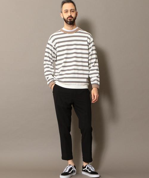 BEAUTY&YOUTH UNITED ARROWS(ビューティーアンドユースユナイテッドアローズ)の「BY ワイドボーダー ウォッシャブル ニット ◆(ニット/セーター・メンズ・ケリー/ロイヤルブルー/ホワイト・X-LARGE/LARGE/MEDIUM/SMALL)」の5枚目の写真