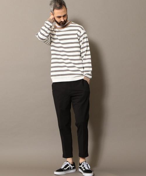 BEAUTY&YOUTH UNITED ARROWS(ビューティーアンドユースユナイテッドアローズ)の「BY ワイドボーダー ウォッシャブル ニット ◆(ニット/セーター・メンズ・ケリー/ロイヤルブルー/ホワイト・X-LARGE/LARGE/MEDIUM/SMALL)」の7枚目の写真