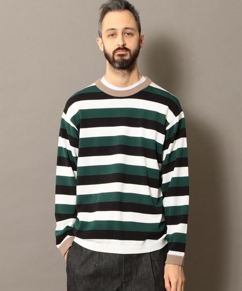 BEAUTY&YOUTH UNITED ARROWS(ビューティーアンドユースユナイテッドアローズ)の「BY ワイドボーダー ウォッシャブル ニット ◆(ニット/セーター・メンズ・ケリー/ロイヤルブルー/ホワイト・X-LARGE/LARGE/MEDIUM/SMALL)」の17枚目の写真