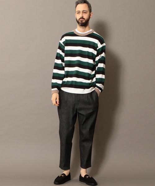 BEAUTY&YOUTH UNITED ARROWS(ビューティーアンドユースユナイテッドアローズ)の「BY ワイドボーダー ウォッシャブル ニット ◆(ニット/セーター・メンズ・ケリー/ロイヤルブルー/ホワイト・X-LARGE/LARGE/MEDIUM/SMALL)」の19枚目の写真