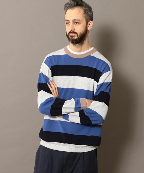 BEAUTY&YOUTH UNITED ARROWS(ビューティーアンドユースユナイテッドアローズ)の「BY ワイドボーダー ウォッシャブル ニット ◆(ニット/セーター・メンズ・ケリー/ロイヤルブルー/ホワイト・X-LARGE/LARGE/MEDIUM/SMALL)」の11枚目の写真