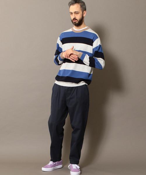 BEAUTY&YOUTH UNITED ARROWS(ビューティーアンドユースユナイテッドアローズ)の「BY ワイドボーダー ウォッシャブル ニット ◆(ニット/セーター・メンズ・ケリー/ロイヤルブルー/ホワイト・X-LARGE/LARGE/MEDIUM/SMALL)」の13枚目の写真