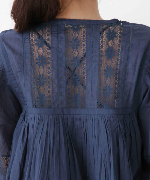 NE QUITTEZ PAS!（ヌキテパ）の「ne Quittez pas/フロントリボンブラウス（シャツ/ブラウス・レディース・ホワイト/ネイビー・FREE）」の14枚目の写真