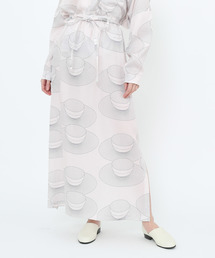 【MAISON DU BON】カップ＆ソーサープリントロングスカート