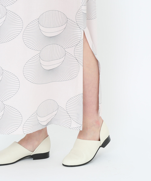 SALON adam et rope'（サロン アダム エ ロペ）の「【MAISON DU BON】カップ＆ソーサープリントロングスカート（スカート・レディース・オフホワイト・F）」の3枚目の写真