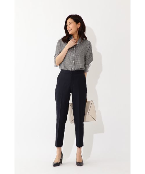 22 OCTOBRE（ヴァンドゥ－オクトーブル）の「◆リバーシブルギンガムシャツ（シャツ/ブラウス・レディース・ブラック/ネイビー・38）」の15枚目の写真