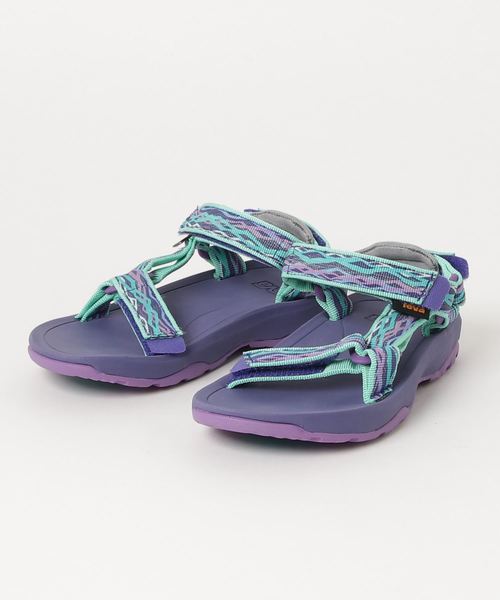 Teva（テバ）の「キッズテバハリケーンXLT2（サンダル・キッズ・ブラック/パープル・19cm/20cm）」の2枚目の写真