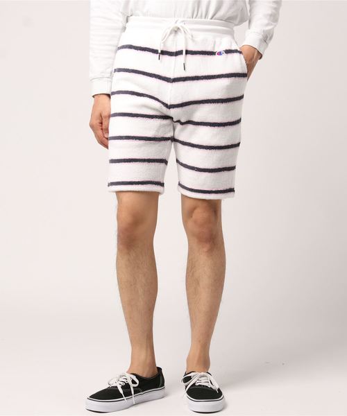 Champion(チャンピオン)の「【Champion/チャンピオン】メンズ キャンパス ショートパンツ(その他パンツ・メンズ・ベージュ/ホワイト/ブルー系その他2/ブルー系その他・LARGE/MEDIUM)」の2枚目の写真