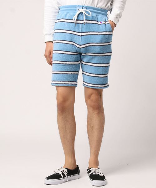 Champion(チャンピオン)の「【Champion/チャンピオン】メンズ キャンパス ショートパンツ(その他パンツ・メンズ・ベージュ/ホワイト/ブルー系その他2/ブルー系その他・LARGE/MEDIUM)」の4枚目の写真