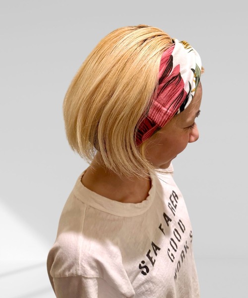 OLD BETTY'S（オールドベティーズ）の「Neck Warmer Hair Band(Leaf Pattern)/リーフ 柄 ネック ウォーマー ヘア バンド（ヘアバンド・レディース・その他・FREE）」の8枚目の写真