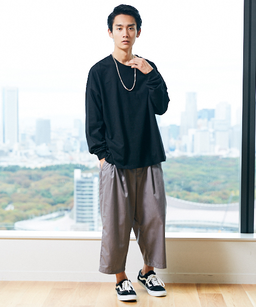 kutir（クティール）の「Cropped wide PANTS / ワイドクロップドパンツ　ガウチョパンツ（その他パンツ・メンズ・ブラック/グレー/グレー系その他・SMALL/MEDIUM/LARGE）」の16枚目の写真