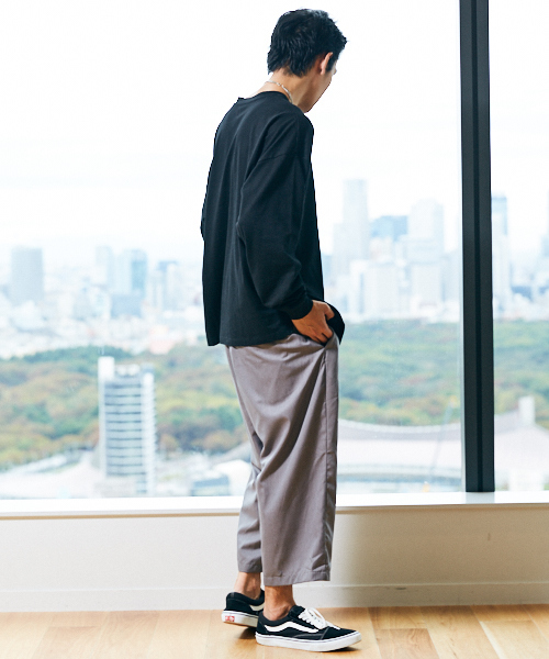 kutir（クティール）の「Cropped wide PANTS / ワイドクロップドパンツ　ガウチョパンツ（その他パンツ・メンズ・ブラック/グレー/グレー系その他・SMALL/MEDIUM/LARGE）」の14枚目の写真