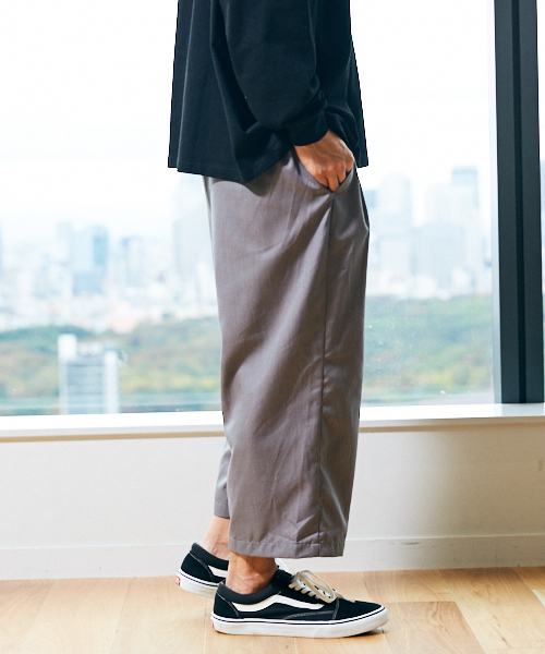 kutir（クティール）の「Cropped wide PANTS / ワイドクロップドパンツ　ガウチョパンツ（その他パンツ・メンズ・ブラック/グレー/グレー系その他・SMALL/MEDIUM/LARGE）」の6枚目の写真