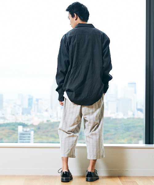 kutir（クティール）の「Cropped wide PANTS / ワイドクロップドパンツ　ガウチョパンツ（その他パンツ・メンズ・ブラック/グレー/グレー系その他・SMALL/MEDIUM/LARGE）」の20枚目の写真
