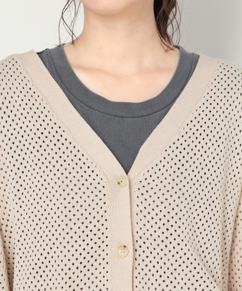LOWRYS FARM（ローリーズファーム）の「アイレットカーデ　803218（カーディガン/ボレロ・レディース・ブラック/レッド/イエロー/アイボリー・MEDIUM/LARGE）」の11枚目の写真