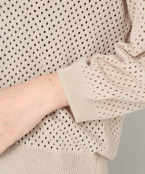 LOWRYS FARM（ローリーズファーム）の「アイレットカーデ　803218（カーディガン/ボレロ・レディース・ブラック/レッド/イエロー/アイボリー・MEDIUM/LARGE）」の13枚目の写真