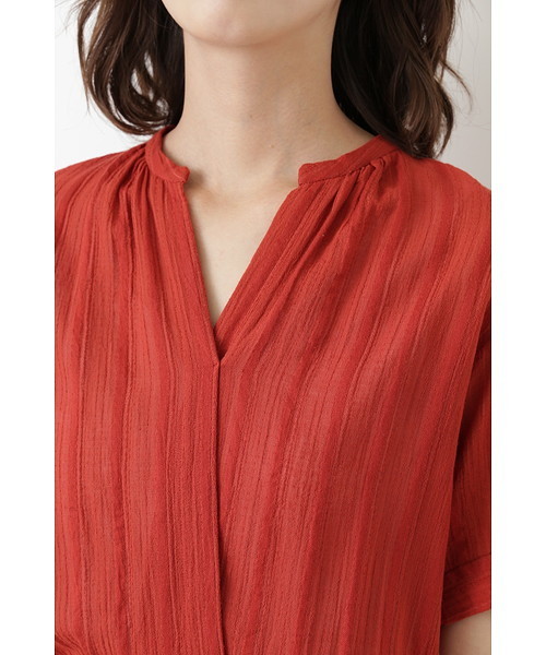 human woman（ヒューマンウーマン）の「◇楊柳ストライプワンピース