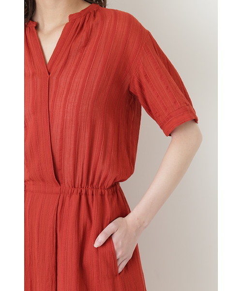 human woman（ヒューマンウーマン）の「◇楊柳ストライプワンピース