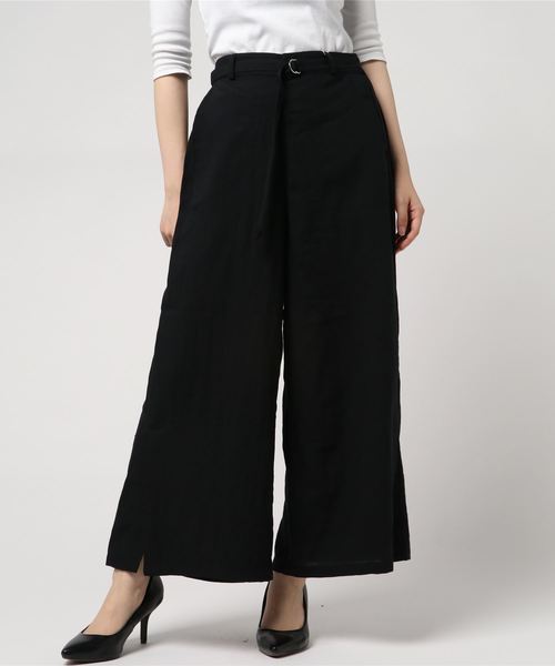LBC(エルビーシー)の「サイドスリットワイドパンツ(その他パンツ・レディース・ブラック/ネイビー・M/L)」の7枚目の写真
