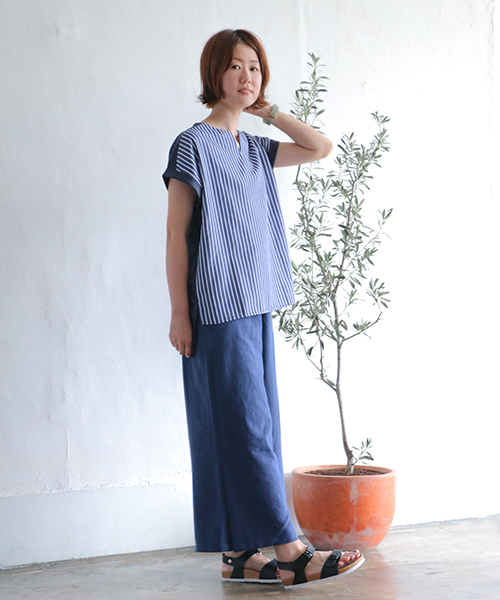 LBC(エルビーシー)の「サイドスリットワイドパンツ(その他パンツ・レディース・ブラック/ネイビー・M/L)」の9枚目の写真