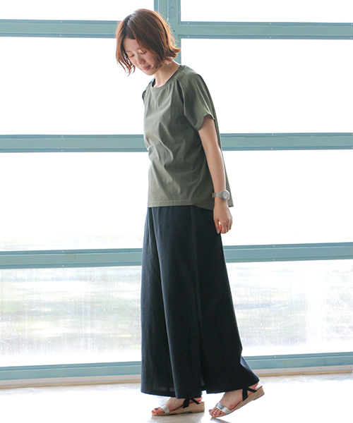 LBC(エルビーシー)の「サイドスリットワイドパンツ(その他パンツ・レディース・ブラック/ネイビー・M/L)」の10枚目の写真