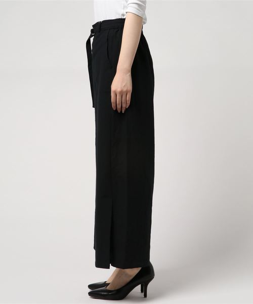 LBC(エルビーシー)の「サイドスリットワイドパンツ(その他パンツ・レディース・ブラック/ネイビー・M/L)」の3枚目の写真