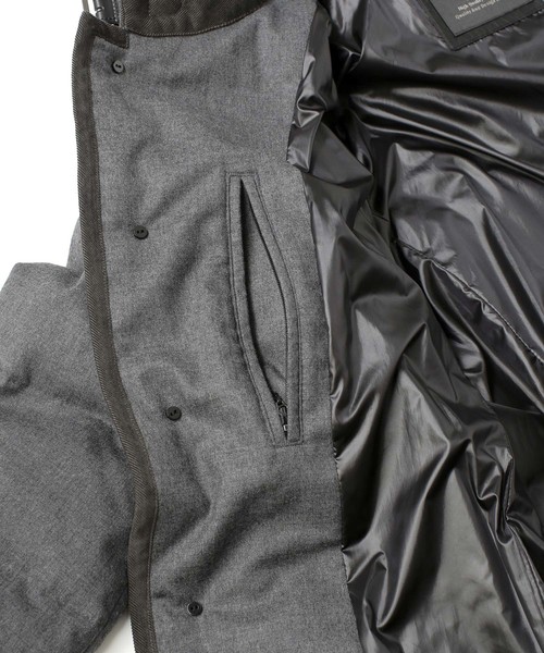 NANO universe（ナノユニバース）の「西川ダウン　ウールシングルコート（ダウンジャケット/コート・メンズ・ブラック/ネイビー/グレー/その他1/その他2・SMALL/MEDIUM/LARGE/X-LARGE）」の16枚目の写真