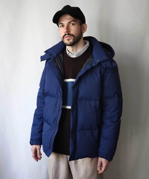 MR.OLIVE(ミスターオリーブ)の「【MR.OLIVE】WATER PROOF MICRO TWILL / 2 WAY DOWN JACKET(ダウンジャケット/コート・メンズ・ブラック/ベージュ/ネイビー/レッド・S/M/L/LL)」の4枚目の写真