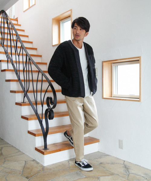 BAYFLOW（ベイフロー）の「ボアナイロンリバーシブルブルゾン 18AW（ブルゾン・メンズ・ブラック/カーキ/パープル・SMALL/MEDIUM/LARGE）」の5枚目の写真