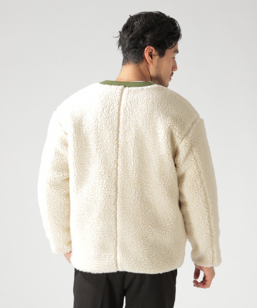 BAYFLOW（ベイフロー）の「ボアナイロンリバーシブルブルゾン 18AW（ブルゾン・メンズ・ブラック/カーキ/パープル・SMALL/MEDIUM/LARGE）」の14枚目の写真