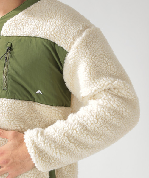 BAYFLOW（ベイフロー）の「ボアナイロンリバーシブルブルゾン 18AW（ブルゾン・メンズ・ブラック/カーキ/パープル・SMALL/MEDIUM/LARGE）」の18枚目の写真