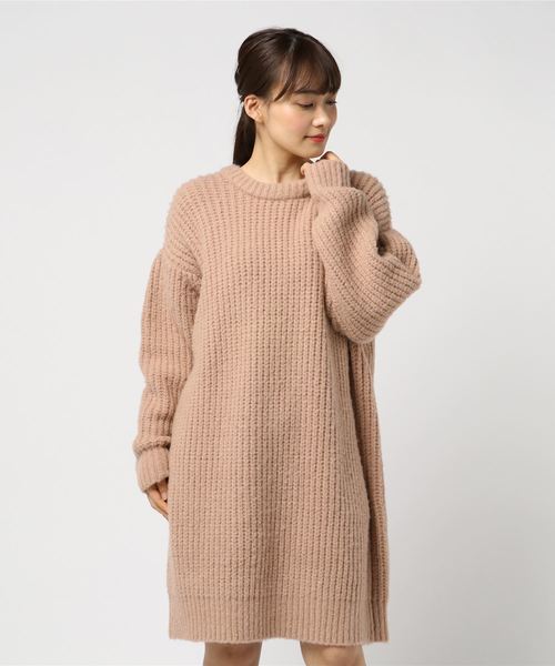 Emmi エミ の Emmi Atelier ボンバーニットワンピ ワンピース Wear