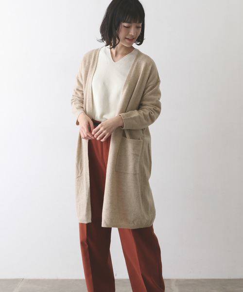 かぐれ（カグレ）の「ウールカシミヤロングカーディガン（カーディガン