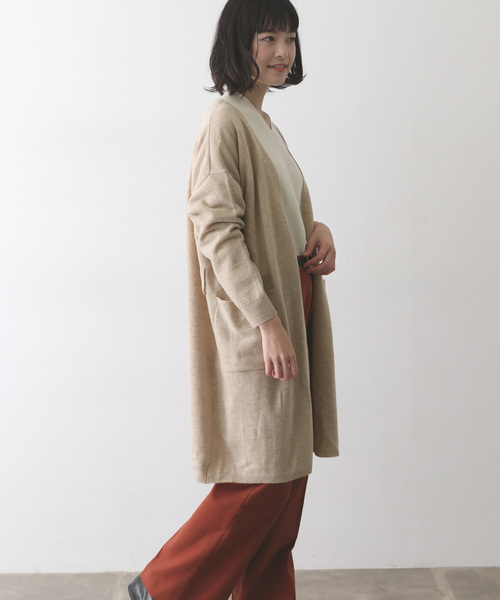 かぐれ（カグレ）の「ウールカシミヤロングカーディガン（カーディガン