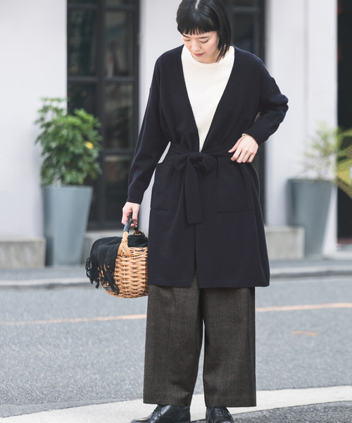 かぐれ（カグレ）の「ウールカシミヤロングカーディガン（カーディガン