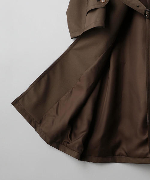 AURALEE(オーラリー)の「<AURALEE(オーラリー)>W/SOUTIEN COAT(ステンカラーコート・メンズ・ダークブラウン・3/4)」の12枚目の写真