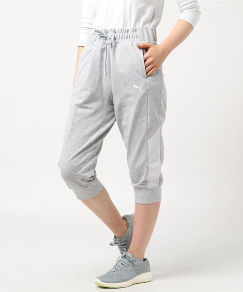 PUMA（プーマ）の「プーマ Modern Sport 3/4 パンツ 845124（その他パンツ・レディース・ライトグレー/ブラック・M/L/S/XL）」の2枚目の写真