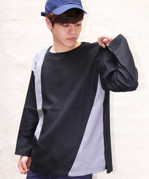 revertical | 【revertical】バイカラー ブロッキング 長袖Tシャツ(Tシャツ/カットソー)