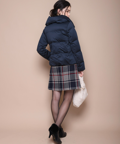カチオンストレッチショートダウンコート - 12Twelve Agenda