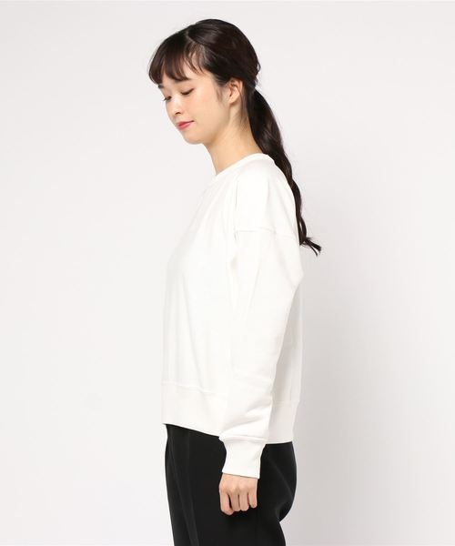 NATURAL BEAUTY BASIC（ナチュラルビューティーベーシック）の「Champion Reverse weave スウェット（スウェット・レディース・オフホワイト/ラベンダー・MEDIUM）」の4枚目の写真