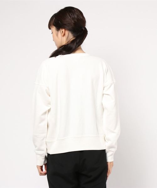 NATURAL BEAUTY BASIC（ナチュラルビューティーベーシック）の「Champion Reverse weave スウェット（スウェット・レディース・オフホワイト/ラベンダー・MEDIUM）」の3枚目の写真