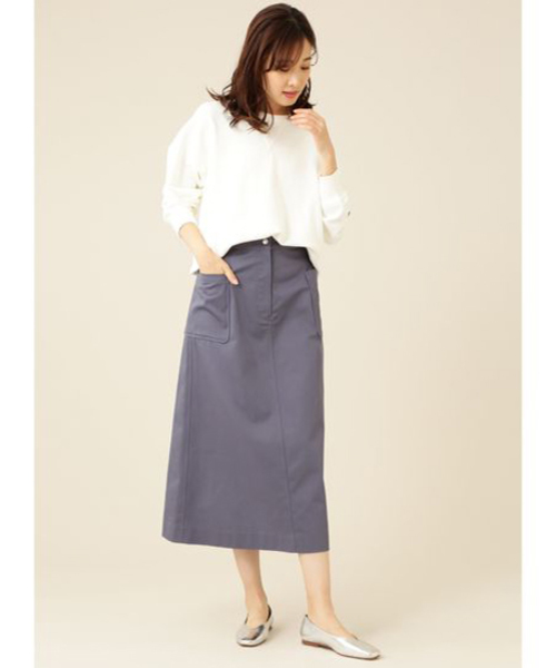 NATURAL BEAUTY BASIC（ナチュラルビューティーベーシック）の「Champion Reverse weave スウェット（スウェット・レディース・オフホワイト/ラベンダー・MEDIUM）」の6枚目の写真
