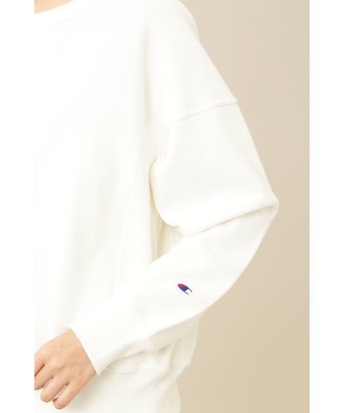 NATURAL BEAUTY BASIC（ナチュラルビューティーベーシック）の「Champion Reverse weave スウェット（スウェット・レディース・オフホワイト/ラベンダー・MEDIUM）」の14枚目の写真