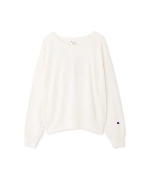 NATURAL BEAUTY BASIC（ナチュラルビューティーベーシック）の「Champion Reverse weave スウェット（スウェット・レディース・オフホワイト/ラベンダー・MEDIUM）」の15枚目の写真