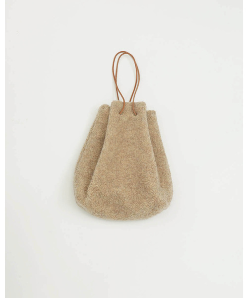 TODAYFUL（トゥデイフル）の「ウールパイルパース（ハンドバッグ・レディース・キナリ/ベージュ・FREE）」の3枚目の写真